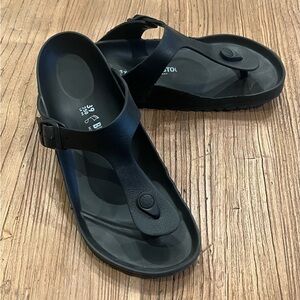 Birkenstock Black Gizeh EVA Size 39/8.5 Gently Used Condition